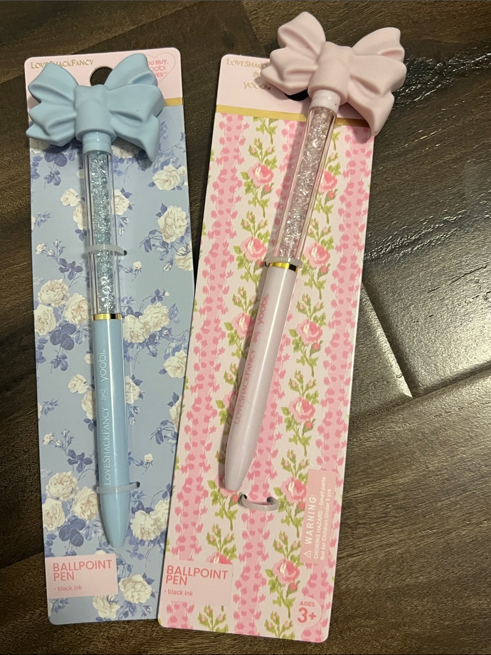 LoveShackFancy x Target 2 pens pink and blue